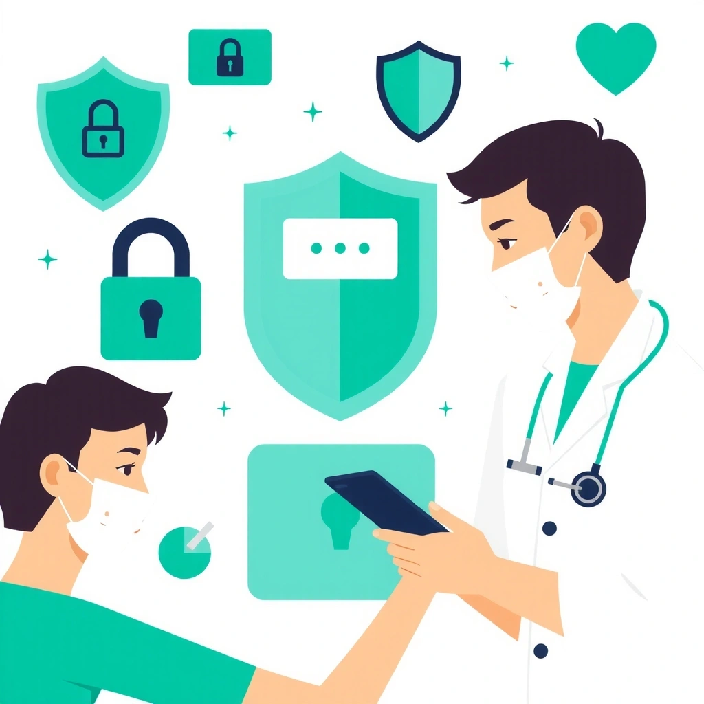 Datenschutz und Vertrauen Illustration